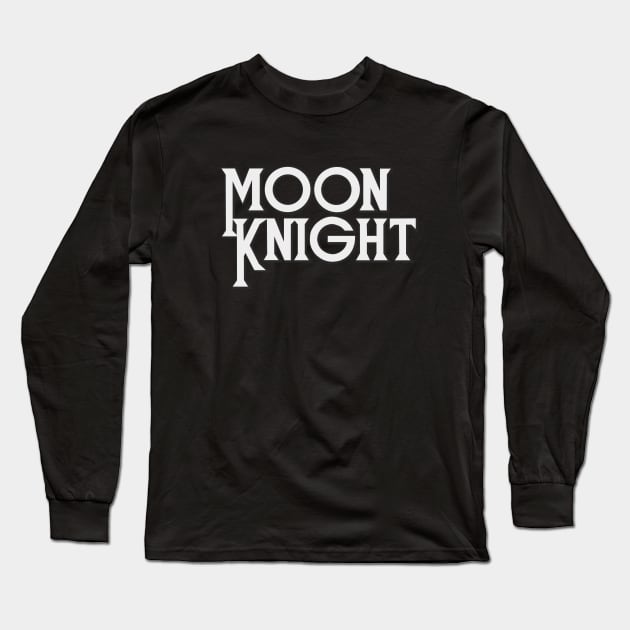 Moon Knight Logo Long Sleeve T-Shirt by Steckadeck